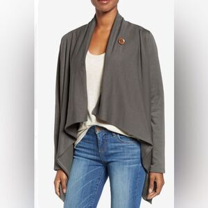 Harper Canyon Gray luxuriously soft wrap cardigan sweater size large